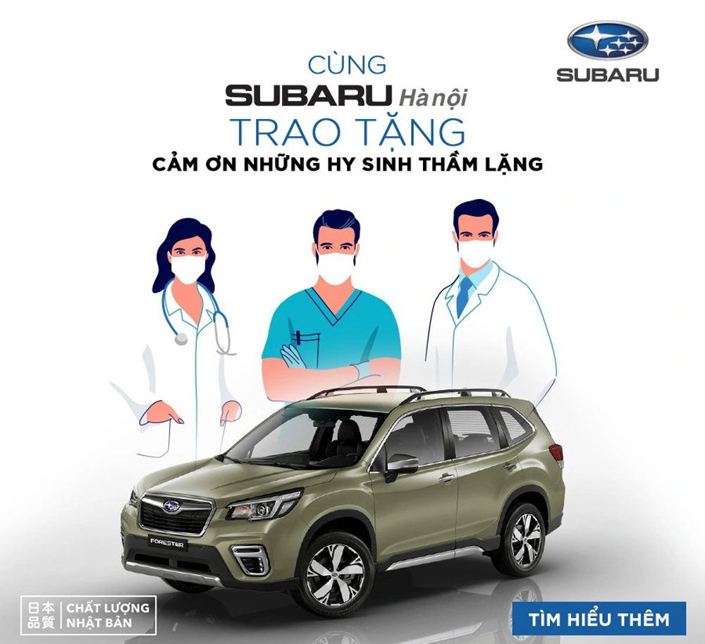 ƯU ĐÃI ĐẶC BIỆT CHO KHÁCH HÀNG NGÀNH Y KHI MUA SUBARU FORESTER.