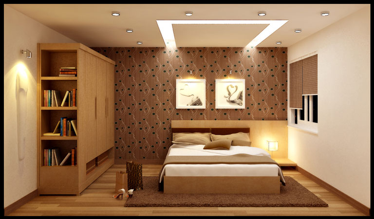 đèn trần thạch cao phòng ngủ