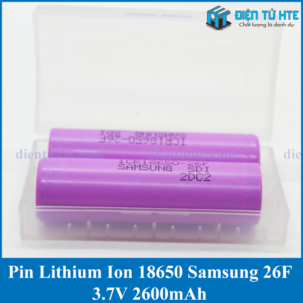 26f Pin Li-Ion 18650 Samsung INR18650 26F 2600mAh | Điện Tử HTE