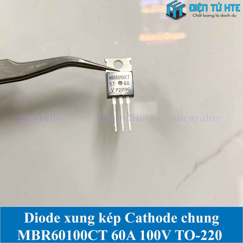 Reland Sun MBR60100CT Schottky-Diode – 60A, 100V, TO-220, 5 Stück, Für Gleichrichter & Netzteile Reland Sun MBR60100CT Schottky-Diode – 60A, 100V, TO-220, 5 Stück, Für Gleichrichter & Netzteile