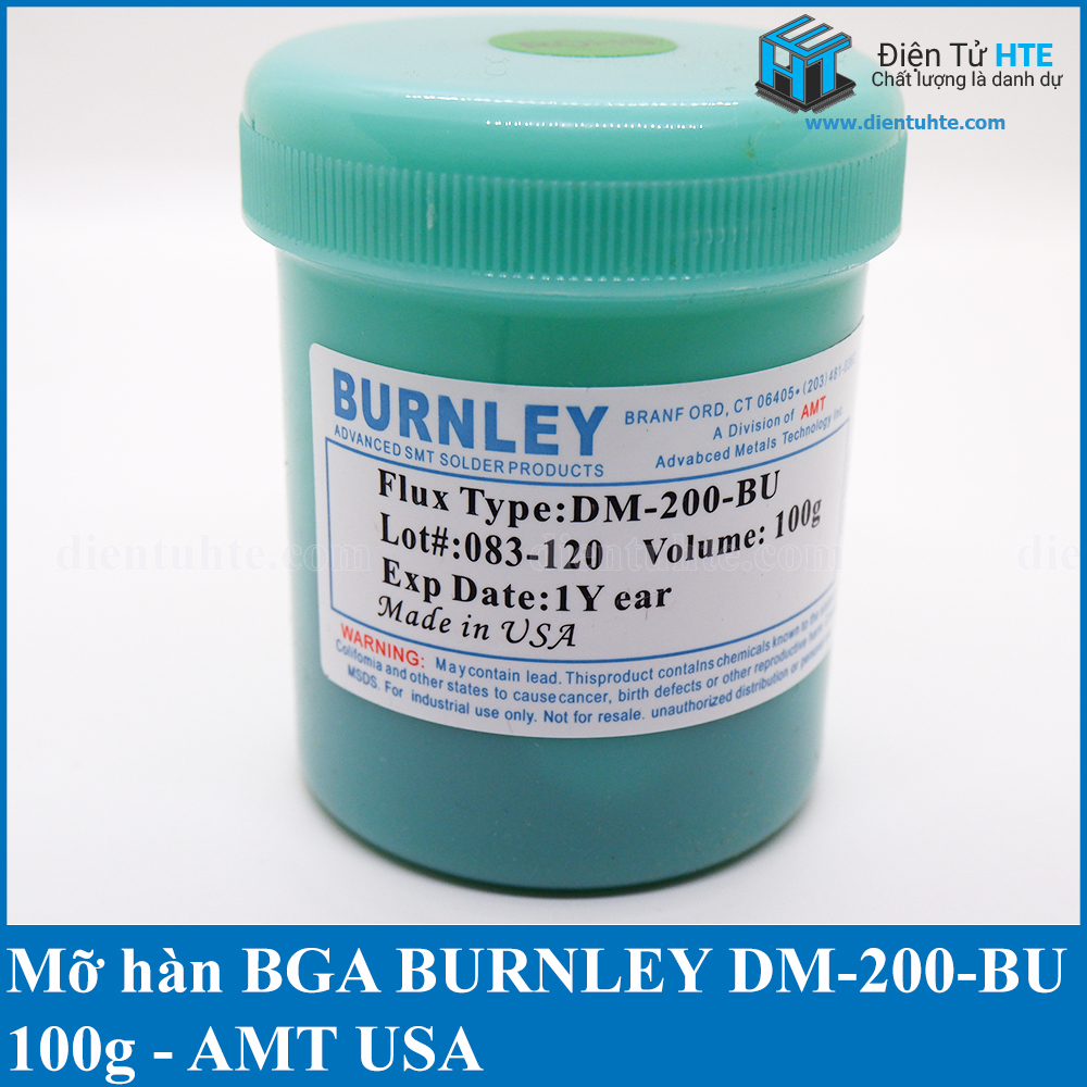 Mỡ hàn BGA BURNLEY DM-200-BU 100g | Điện Tử HTE