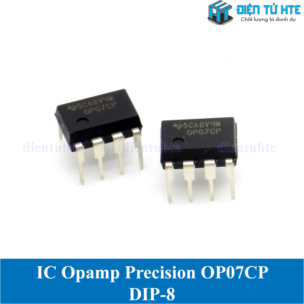 OP07 Op Amp 10PCS OP07CP IC Chips - DIP-8 Package, Precision Operational Amplifier By Texas Instruments DIP-8 Operational Amplifier