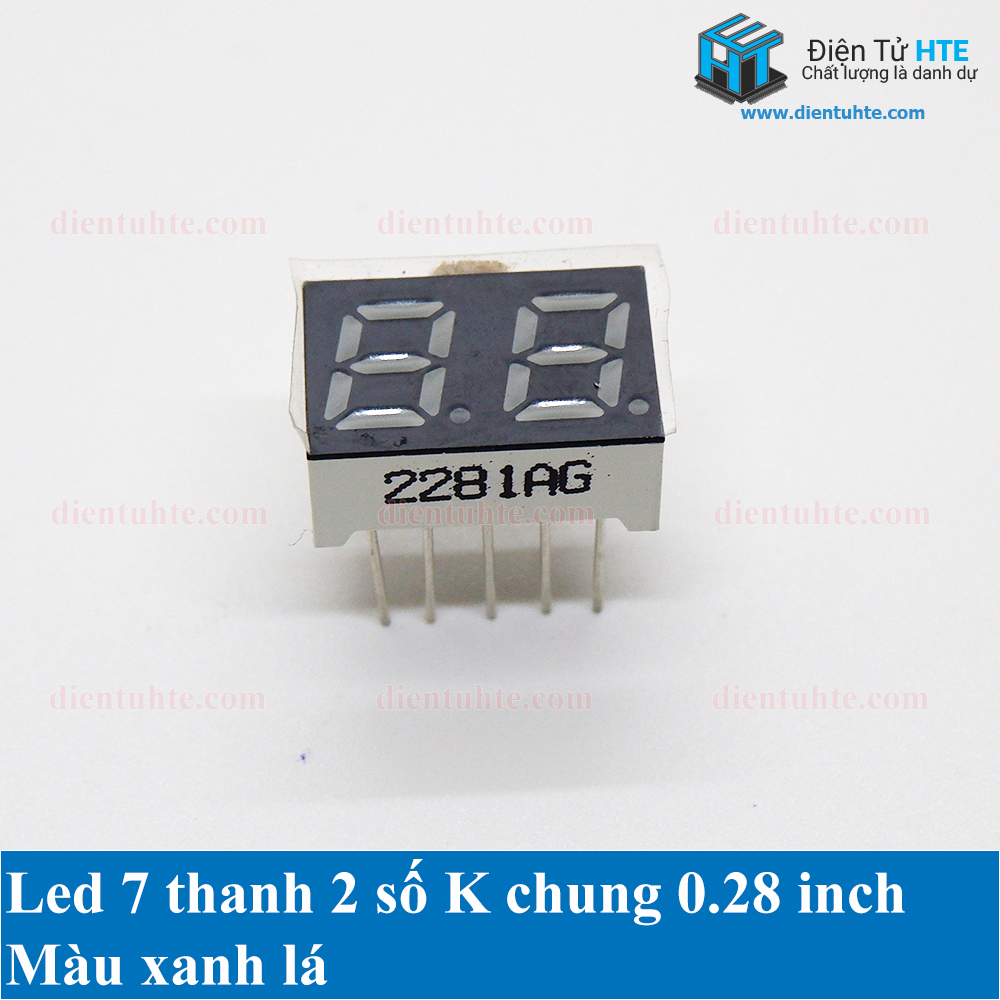 Led 7 thanh 2 số K chung 0.28 inch | Điện Tử HTE