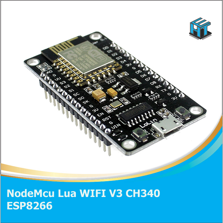 Kit RF Thu Phát Wifi ESP8266 NodeMCU Lua V3 CH340 | Điện Tử HTE