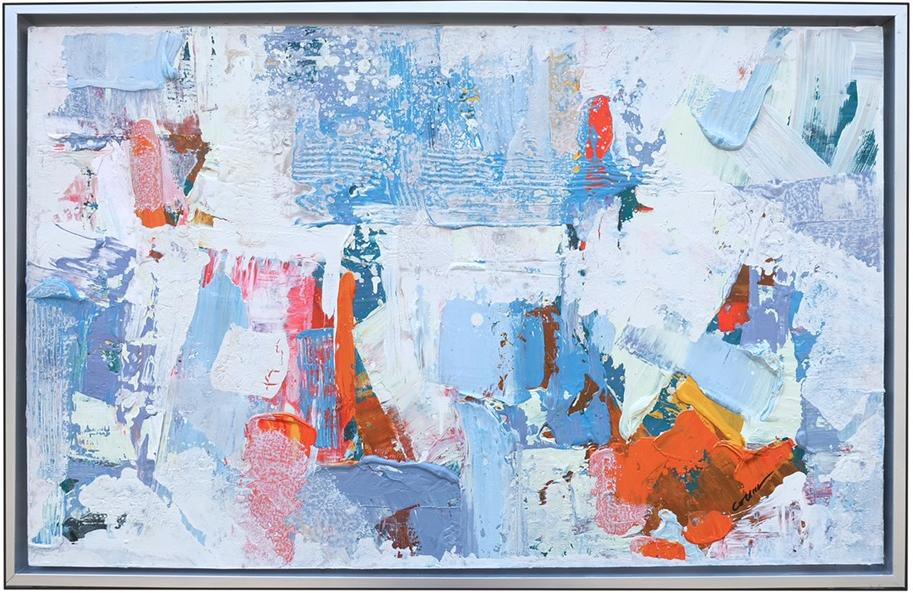 Tranh COCUN Những mái nhà ở Sài Gòn 80x130x5