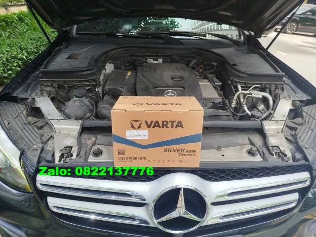 Bình ắc quy theo xe Mercedes GLC 200 chính hãng