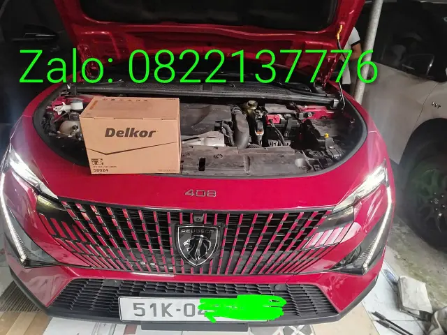 Thay bình ắc quy xe Peugeot 408 chính hãng tận nơi TPHCM
