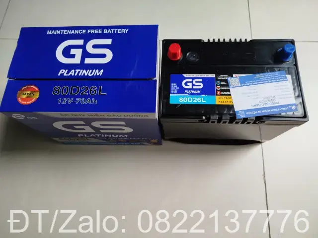 Bảng giá các loại bình ắc quy xe Toyota Camry chính hãng GS Varta Delkor Amaron