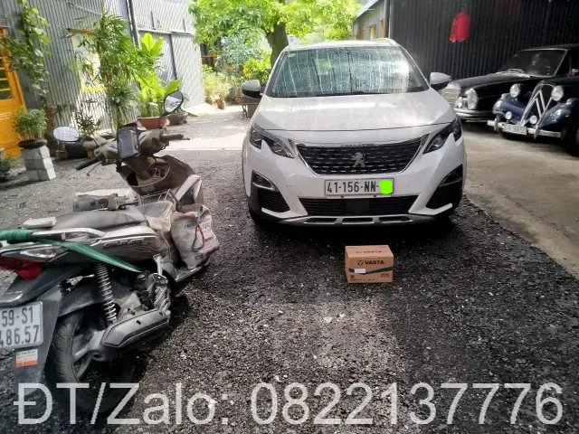 Thay bình ắc quy xe Peugeot 5008 chính hãng tận nơi TPHCM
