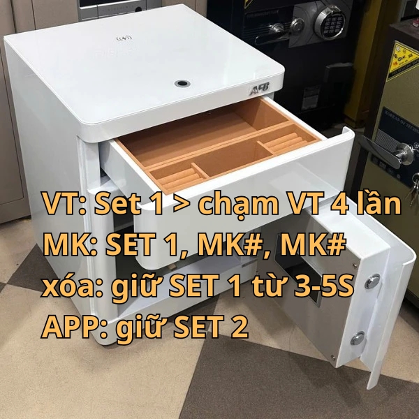 Hướng dẫn sử dụng két sắt Aifeibao 55CTG đầu giường