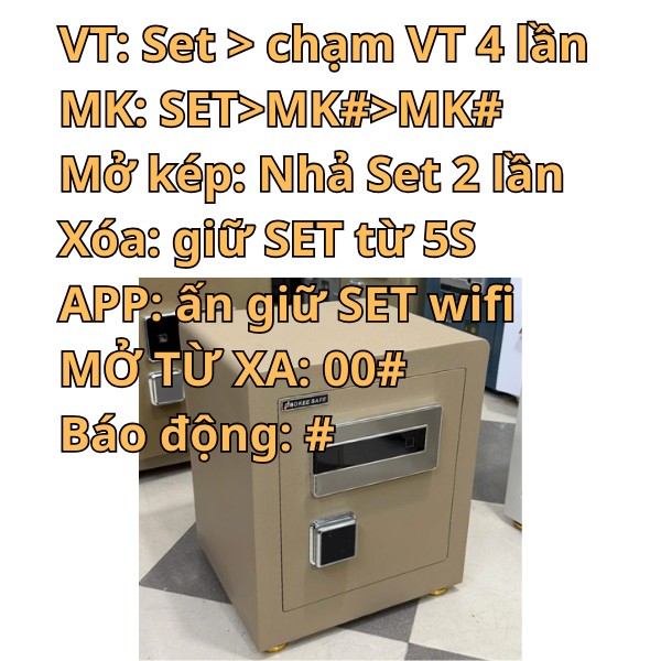 Hướng dẫn sử dụng két sắt Bokee xuân hòa bản PRO