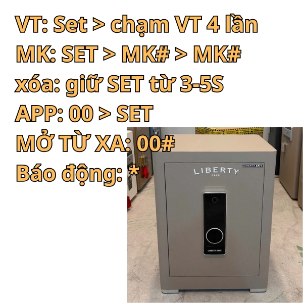 Hướng dẫn sử dụng két sắt Liberty bản Pro