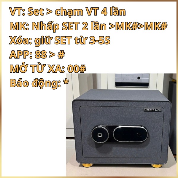 Hướng dẫn sử dụng két sắt Liberty LB30S