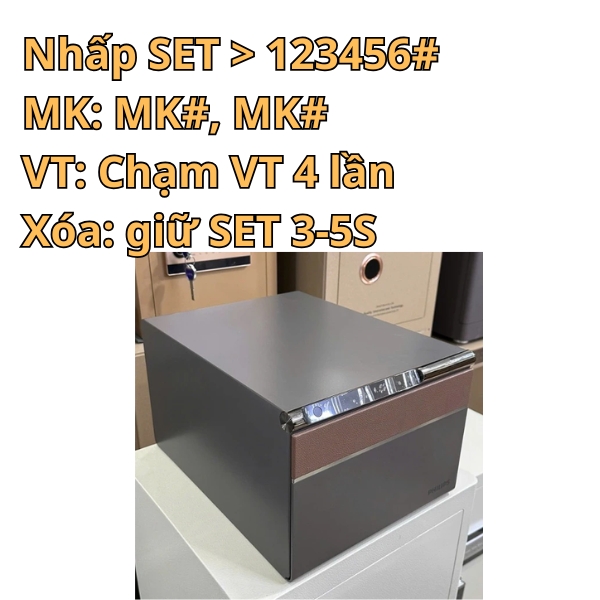 Hướng dẫn sử dụng két sắt Philips SBX102