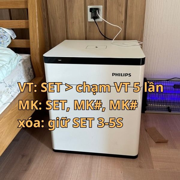 Hướng dẫn sử dụng két sắt Philips SBX301