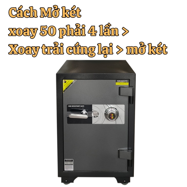 Cách mở két sắt tokyo khóa cơ đổi mã