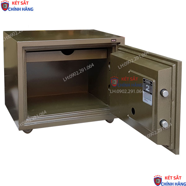 Nội thất két sắt Donghun DH38VT Hàn Quốc Vân tay điện tử