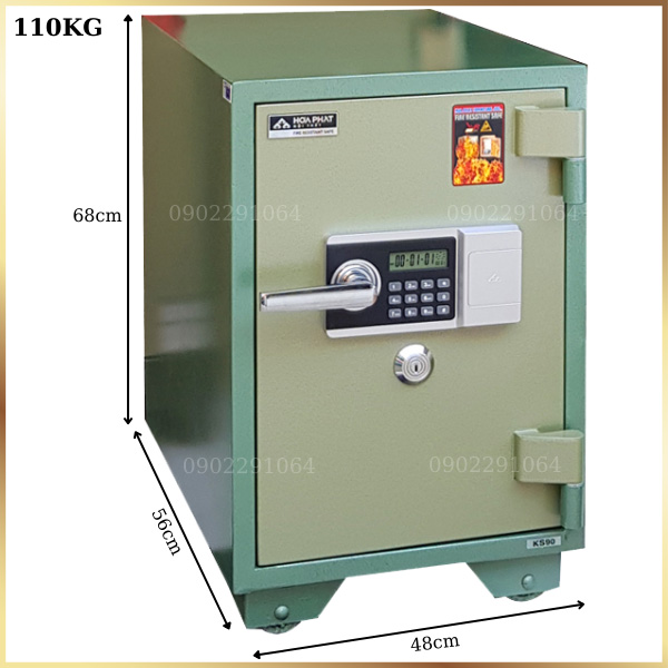 Két sắt chống cháy hòa phát KS110K1DT điện tử