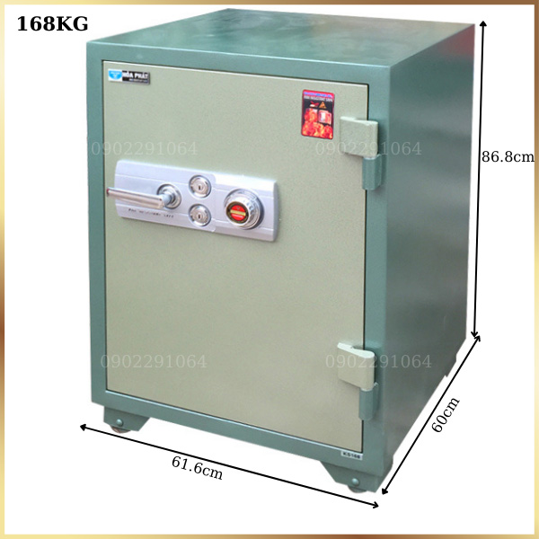 Két sắt chống cháy hòa phát KS168K2C1 cơ đổi mã