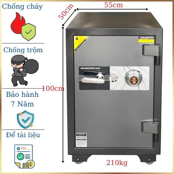 Giá két sắt nhật bản TOKYO TKO1000 khóa cơ đổi mã chống cháy đang khuyến mãi