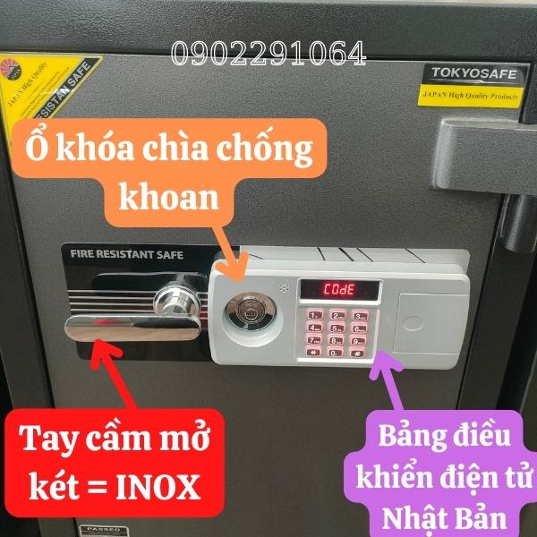 Két sắt TOKYO TKO1200E khóa điện tử an toàn hơn, dễ sử dụng hơn các két thông thường