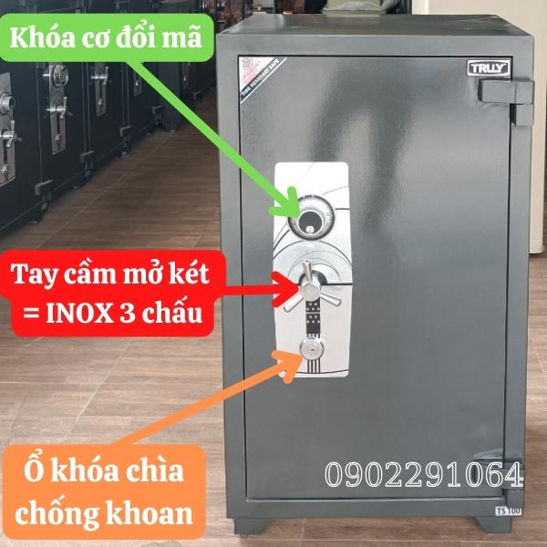 Két sắt truly siêu cường Hàn Quốc TS94C khóa cơ đổi mã chống cháy chống phá tốt nhất hiện nay