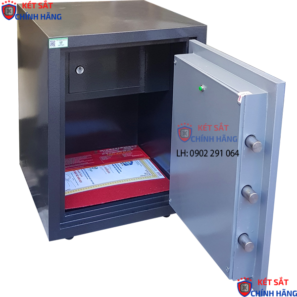 Nội thất két sắt việt tiệp chống cháy KW50KC khóa cơ chính hãng