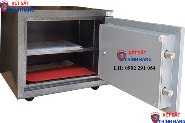 Nội thất két sắt việt tiệp mini KW36E khóa điện tử chống cháy