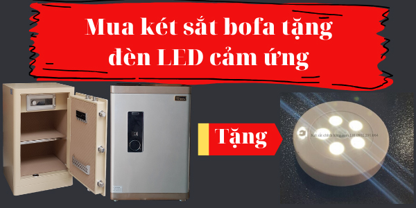 Mua két sắt nhập khẩu bofa khuyến mãi đèn led cảm ứng