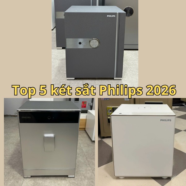 Top 5 két sắt Philips nhập khẩu chính hãng năm 2026 chất lượng