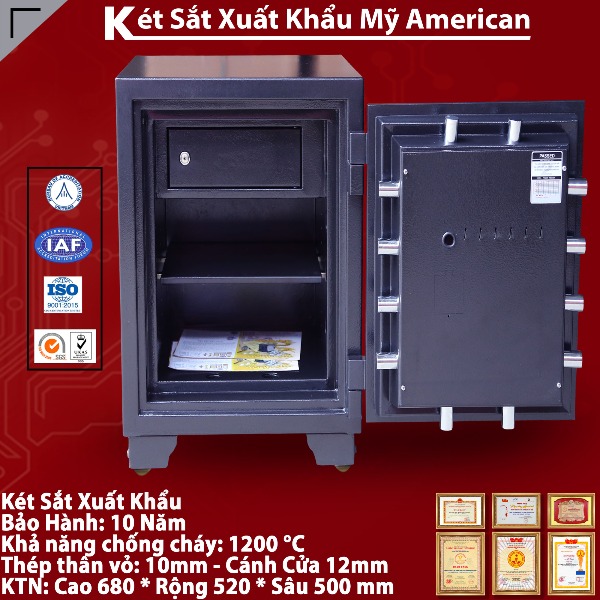 Nội thất két sắt xuất khẩu mỹ US360 siêu cường khóa điện tử