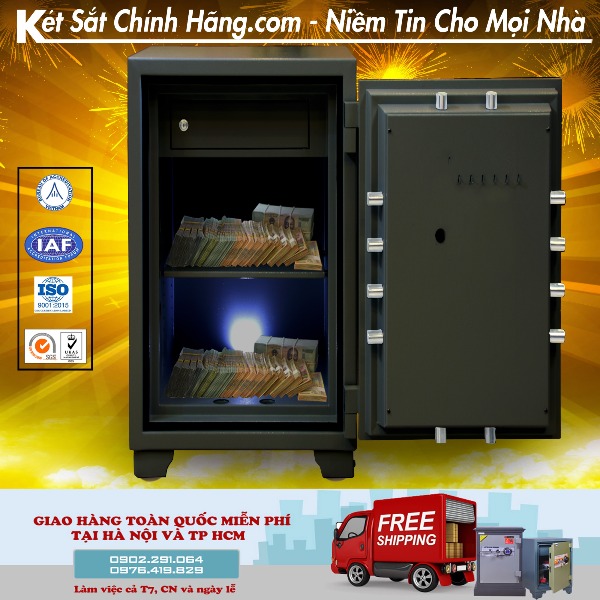 Nội thất két sắt Welko US88E điện tử chống cháy chống trộm