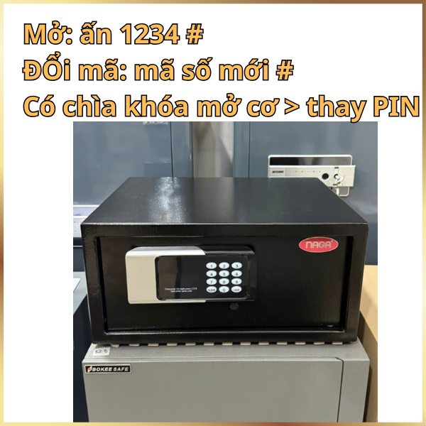 HDSD két sắt khách sạn Naga TG200LT