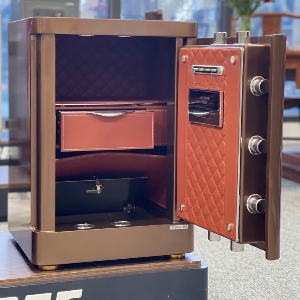 Nội thất Két sắt Aifeibao HK-A1D-60TLB2 màu nâu đẹp sang trọng