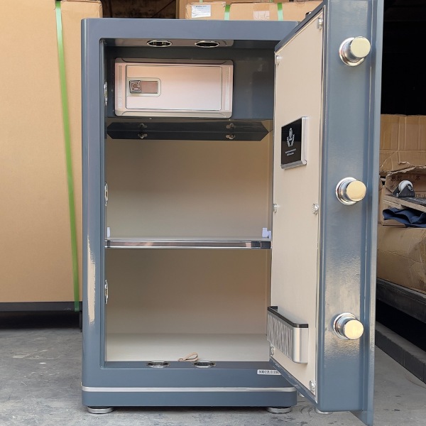 Nội thất Két sắt AFB HK-A1D-80HM vân tay điện tử được bọc da cao cấp