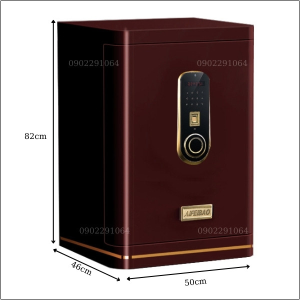 Kích thước Két sắt AifeiBao HK-A1D-80TLB thông minh