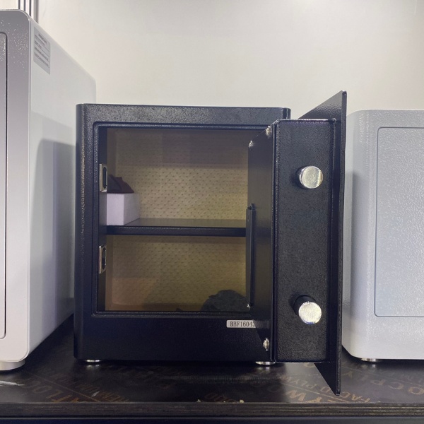 Nội thất két sắt Aifeibao HK-MD-35AG mini vân tay màu đen