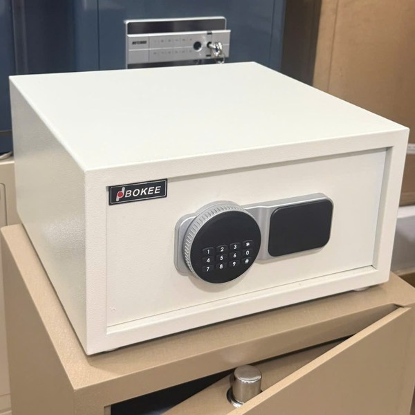 Két sắt Bokee Xuân Hòa BK20 mini để tủ màu trắng