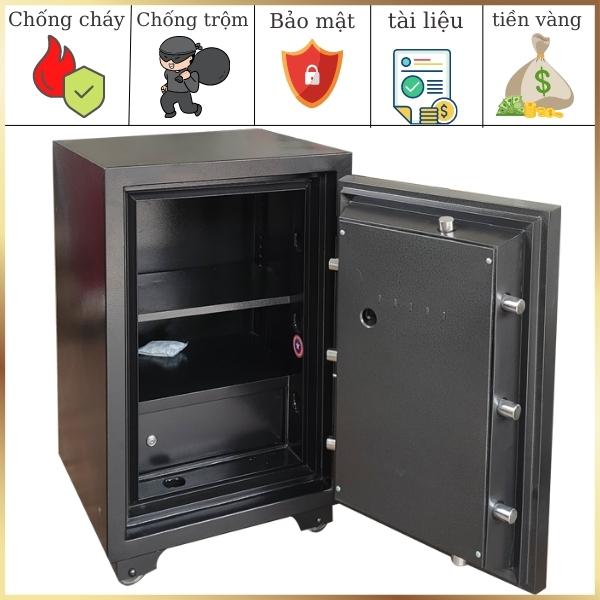 Hình ảnh thực tế lắp đặt Két sắt nhập khẩu bảo hành dài hạn TOKYO TKO1000E điện tử tại nhà khách hàng