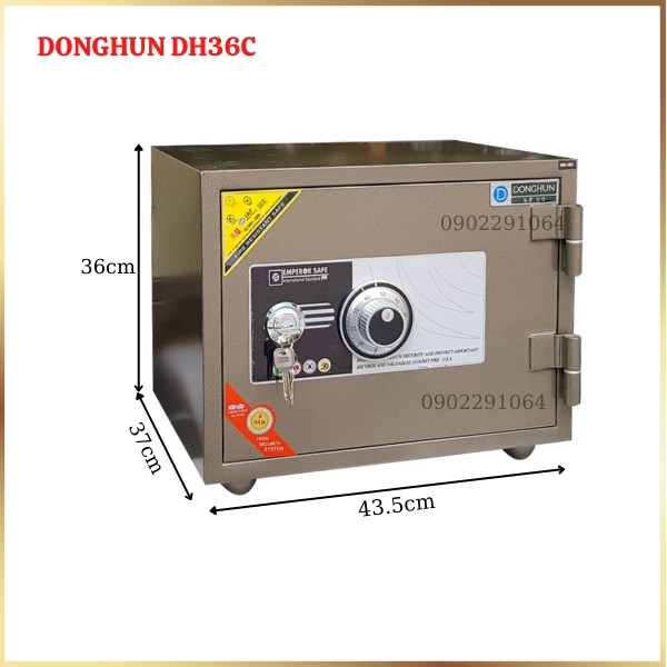 Két sắt Donghun DH36C Hàn Quốc khóa cơ đổi mã chất lượng cao
