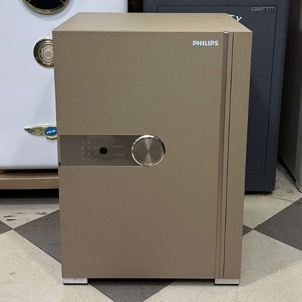 Két sắt Philips SBX202-6C0 bảo mật bằng vân tay công nghệ FPC của Thụy Điển