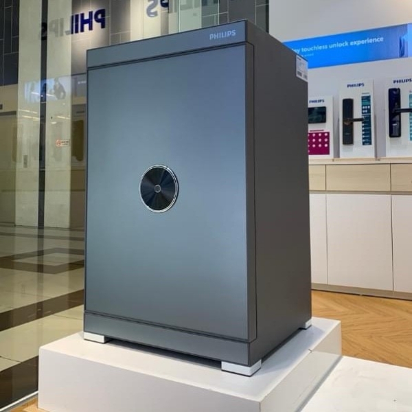 Két sắt Philips SBX602-7CU thông minh kết nối điện thoại màu xanh xám