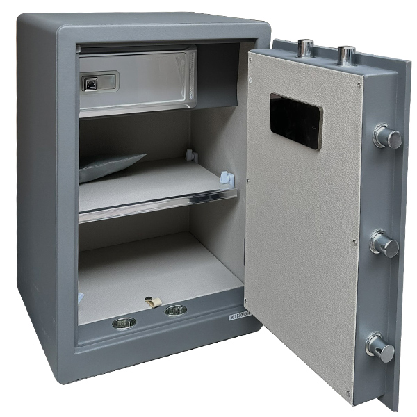 Nội thất két sắt thông minh AFB HK-MD-60XDLB2 kết nối điện thoại: 3 ngăn để được tiền, hồ sơ tài liệu