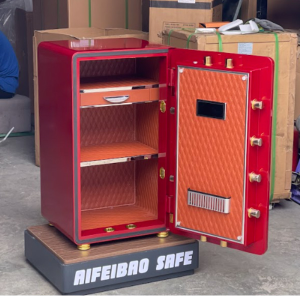 Nội thất bên trong két sắt Aifeibao HK-MD-80ALS đẹp và sang trọng