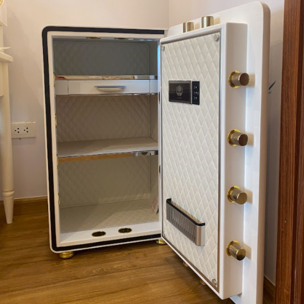 Nội thất két sắt nhập khẩu chính hãng thông minh Aifeibao 80ALS màu trắng