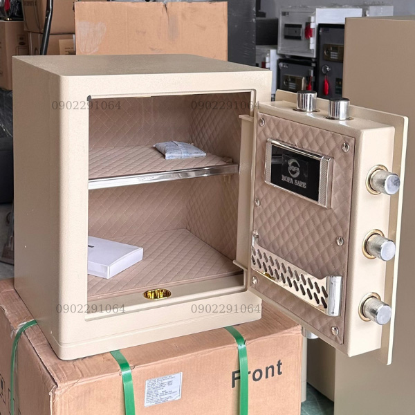Nội thất két sắt thông minh Bofa FDX-A/D45 được bọc nỉ cao cấp, để được giấy tờ Đầu Tư Vào Két Sắt Chất Lượng Cao