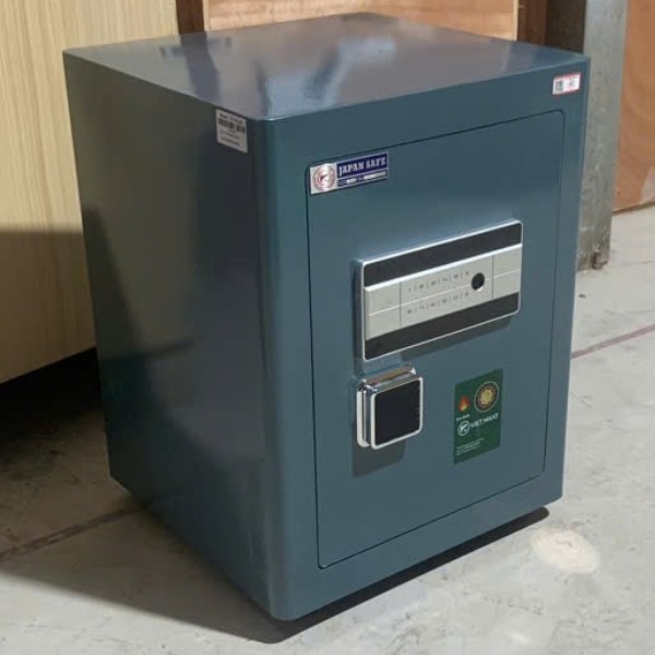 Két sắt Việt Nhật VN-56AH màu xanh vân tay điện tử thông minh kết nối điện thoại