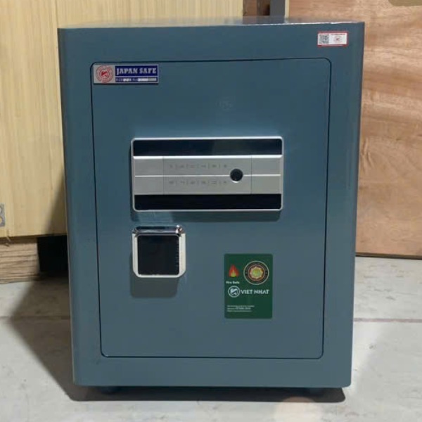 Két sắt Việt Nhật VN-56AH màu xanh cao cấp thông minh mở bằng vân tay điện tử