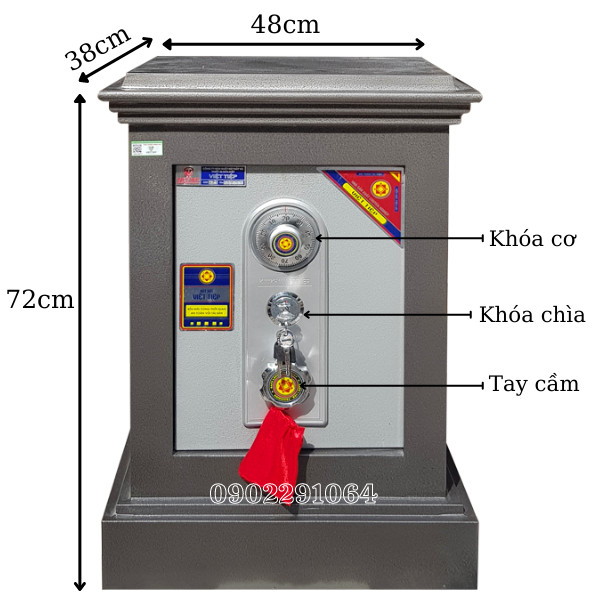 Két sắt việt tiệp KD46 khóa cơ chất lượng cao