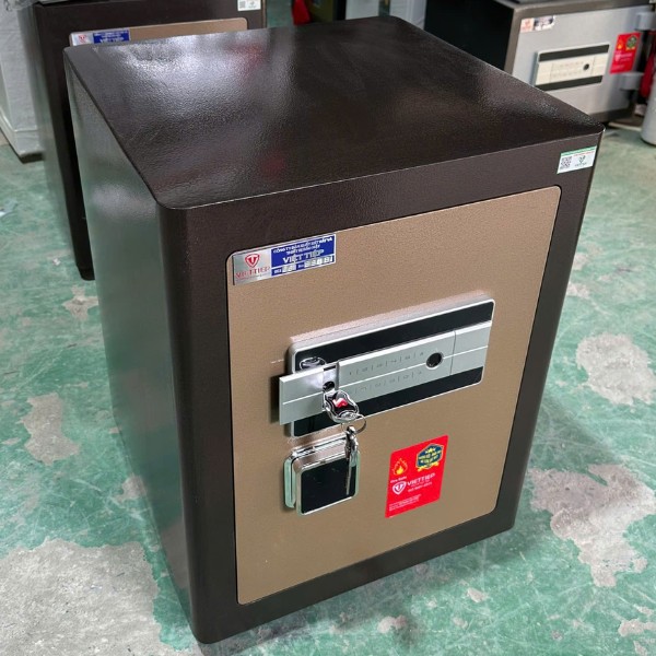 Két sắt siêu cường Việt Tiệp KW58SCF vân tay màu nâu